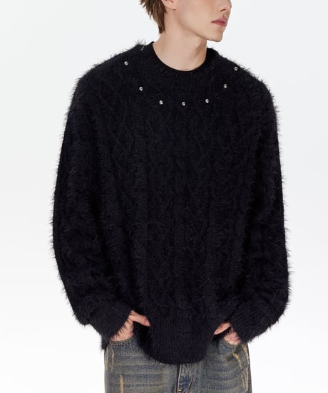 NOBLESTUD CABLE KNIT /2color