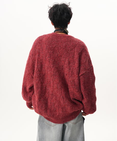 WOOLMIX TEXTURE KNIT /4color
