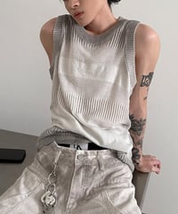 SUNFADE SLEEVELESS KNIT /2color