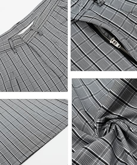 URBAN CHECK WIDE PANTS