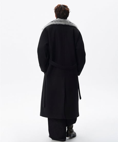 LUXFUR WOOL COAT /3color