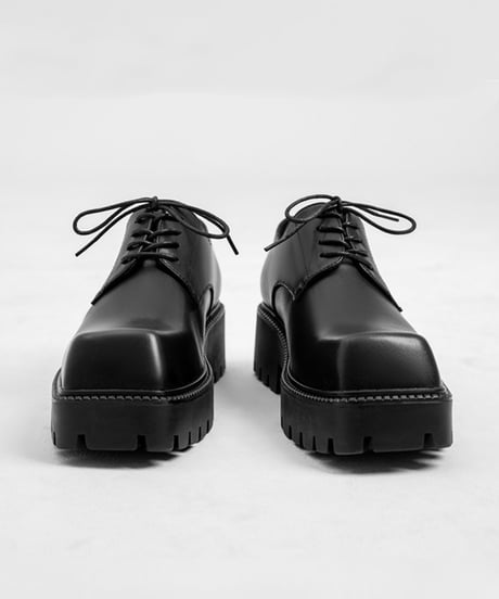 REAL LEATHER SQUARE HEAD DERBY