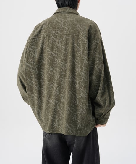 TIE-DYE CORDUROY LOOSE SHIRT /3color