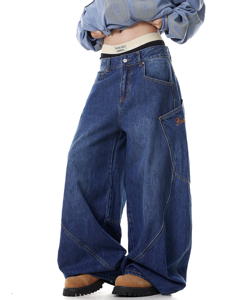 BARREL LEG WORK DENIM /2color | Urban Edge