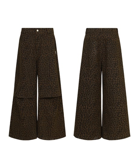 【一部即納】LEOPARD WIDE PANTS