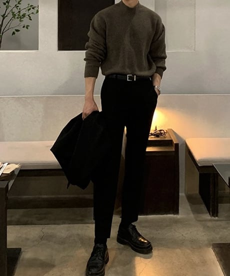 BASIC MOCK NECK KNIT /3color