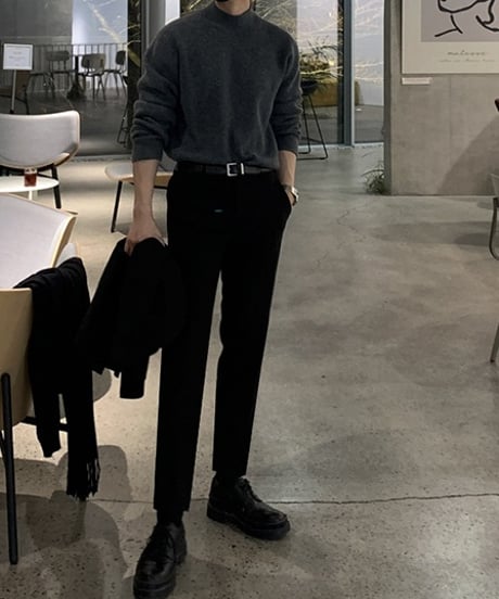 BASIC MOCK NECK KNIT /3color
