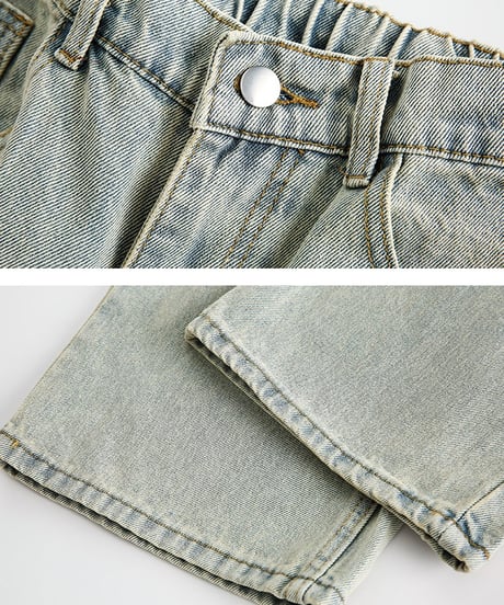 LOOSE STRAIGHT BASIC DENIM /4color