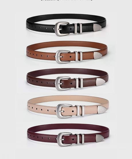 NOIRRIDGE LEATHER BELT
