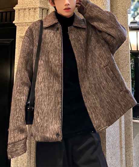 WOOL-LIKE LOOSE JACKET /2color