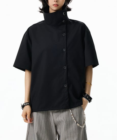 NOIRFLOW ASYM SHIRT /2color