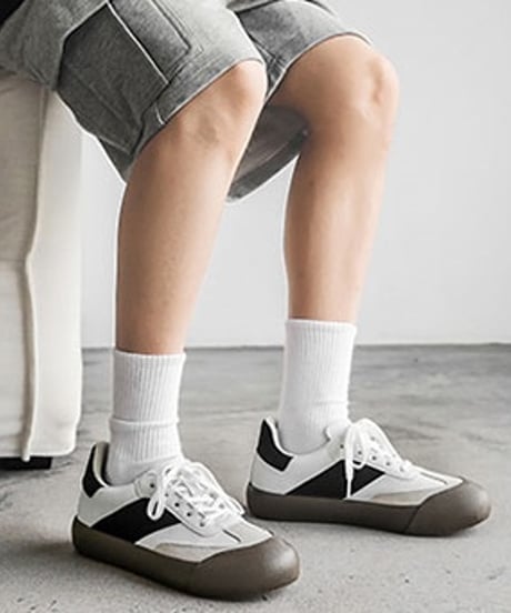 THICK-SOLED FLUFFY SNEAKERS /3color