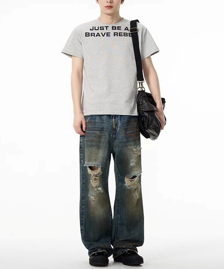 VINTAGE LOOSE DISTRESSED JEANS