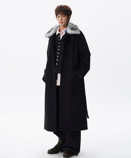 LUXFUR WOOL COAT /3color