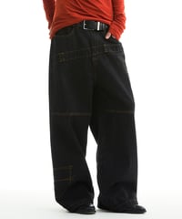 TWISTED STITCH WIDE DENIM