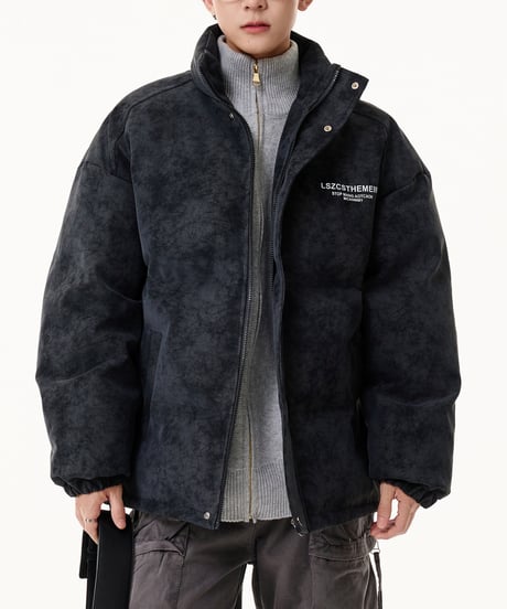 MATTE FAUX LEATHER PAD JACKET /6color