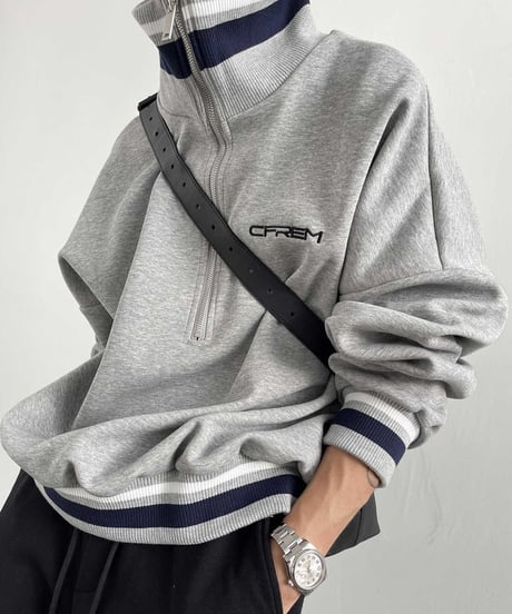 HALF-ZIP TRACK JACKET /2color