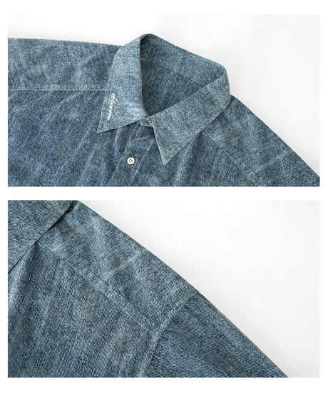 【予約販売】MISTFADE DENIM SHEER SHIRT