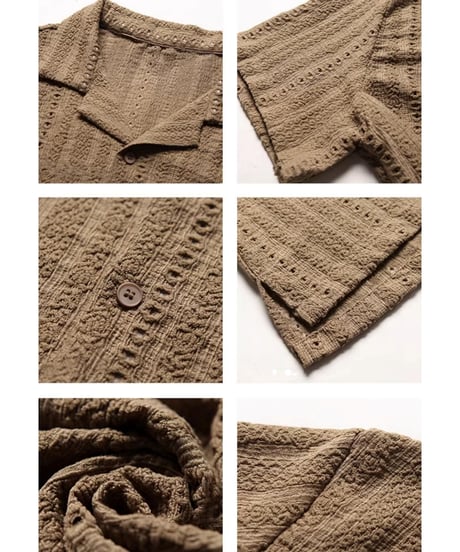 SUMMER TEXTURE KNIT SHIRT /3color