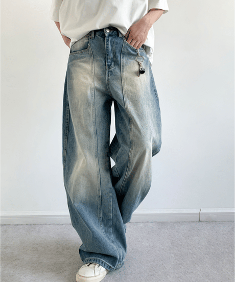 DROPLINE FADE LOOSE DENIM /3color