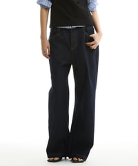 WIDE STRAIGHT BLUE JEANS