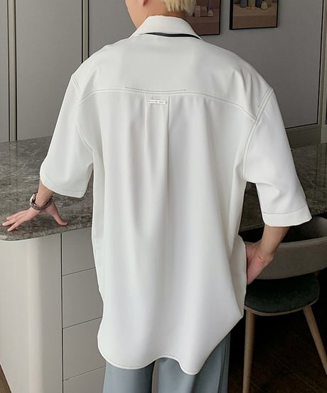 LOOSE DRAPE STITCH SHIRT /5color