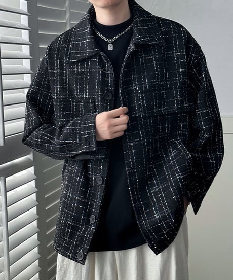 CHECKERED SPRING SHIRT JACKET /2color