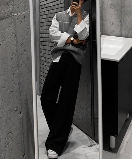 LOOSE STRAIGHT SLACKS /2color
