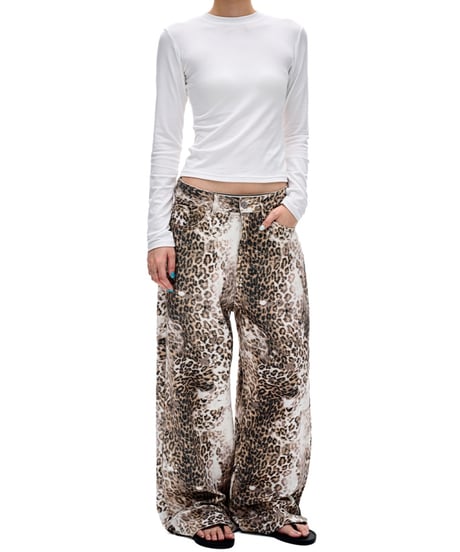 LEOPARDCORE LOOSE DENIM