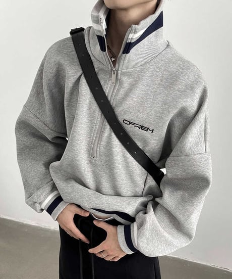 HALF-ZIP TRACK JACKET /2color