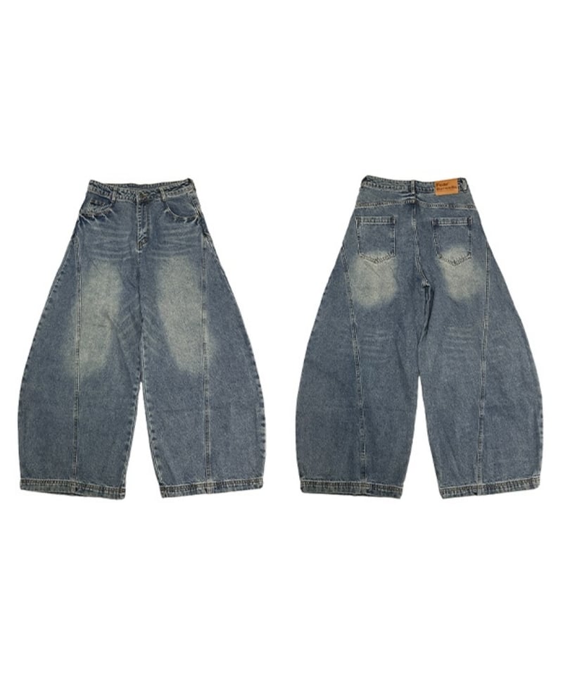 WASHED WIDE LEG JEANS(25SSMODEL) | Urban Edge