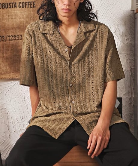 SUMMER TEXTURE KNIT SHIRT /3color
