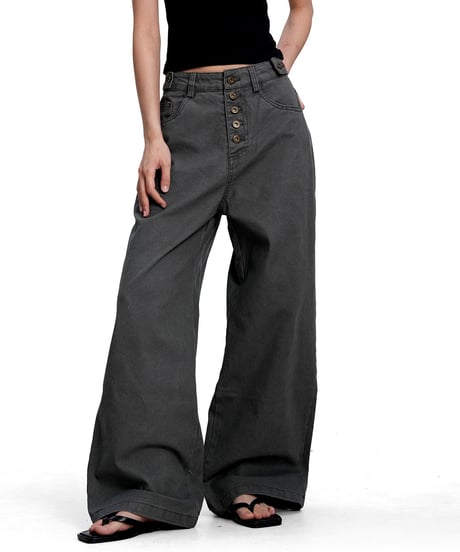 FRONTVAULT LOOSE WORK PANTS /2color