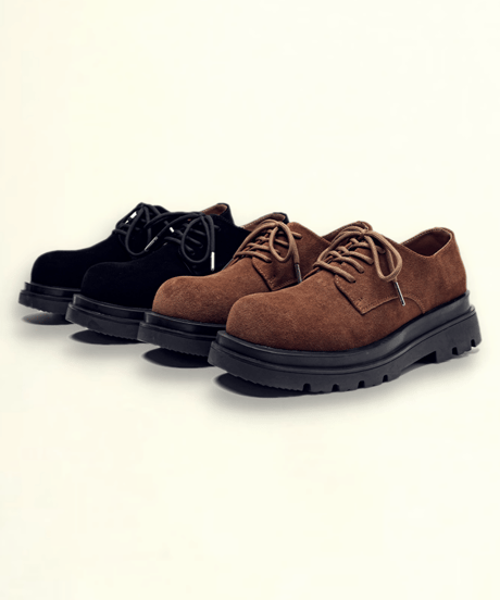 REAL LEATHER LOWTOP BOOTS /2color