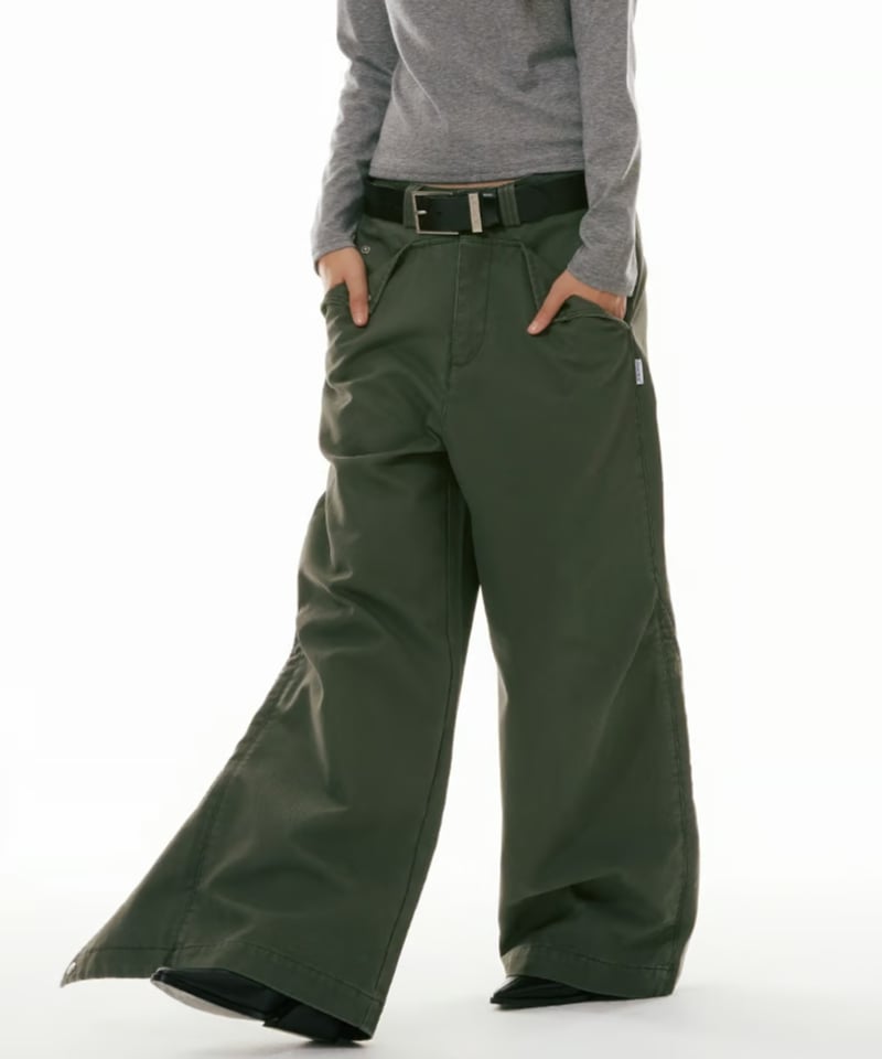 WIDE STRAIGHT WORK PANTS /2color | Urban Edge