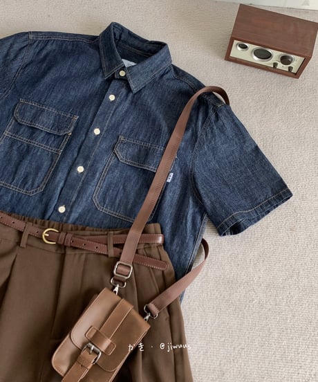 FAUX LEATHER MINI SHOULDER /2color