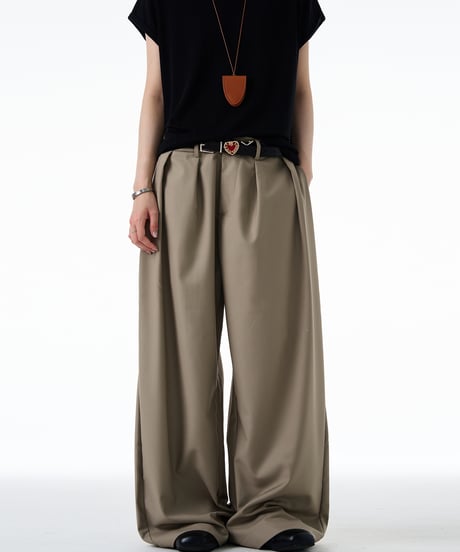 LAXPLEAT WIDE PANTS /2color