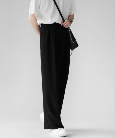LOOSE DRAPE TUCK PANTS /3color