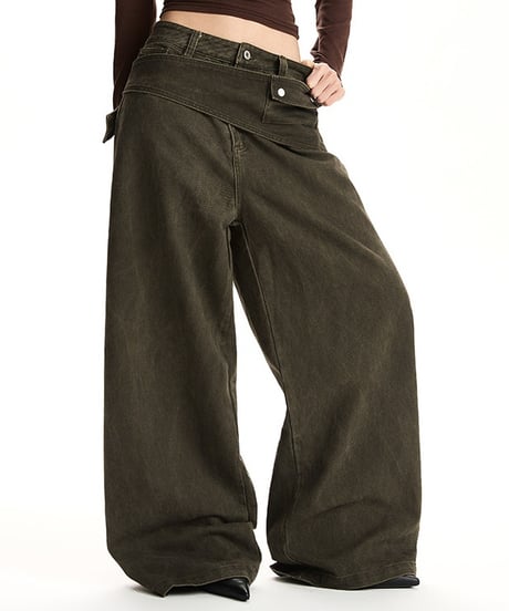 DETACHLINE WIDE DENIM /2color