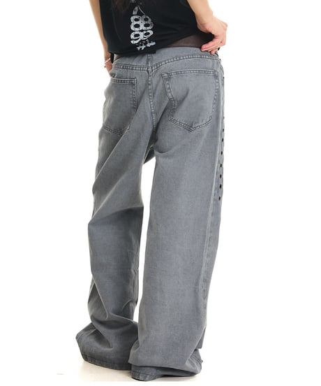 EYELETSTORM LOOSE DENIM