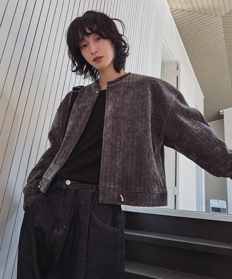 VELVET NOIR SHORT JACKET /2color