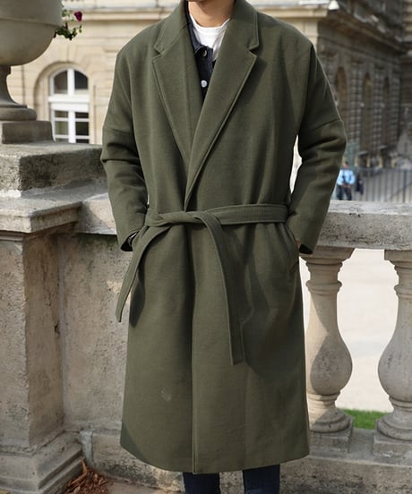 WOOL-LIKE CHESTER COAT /4color
