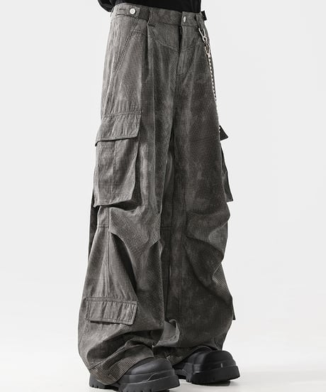 WIDE LEG CARGO PANTS /2color