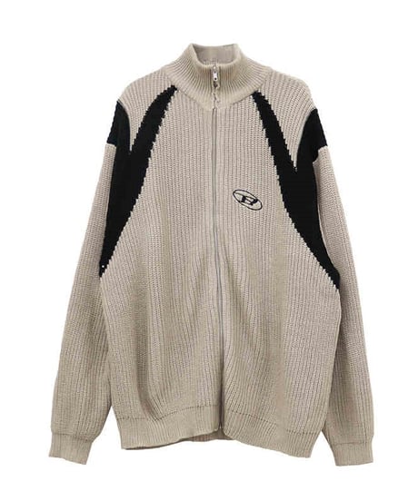 OLD SCHOOL ZIPPER CARDIGAN /2color