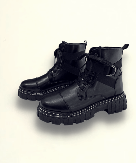 HIGH SOLE SNEAKER BOOTS /2color