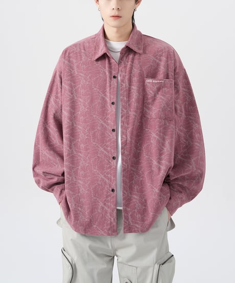 TIE-DYE CORDUROY LOOSE SHIRT /3color