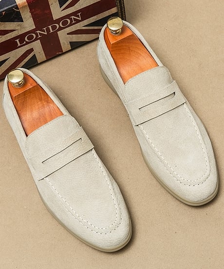 LUXURY SUEDE PENNY LOAFERS /3color