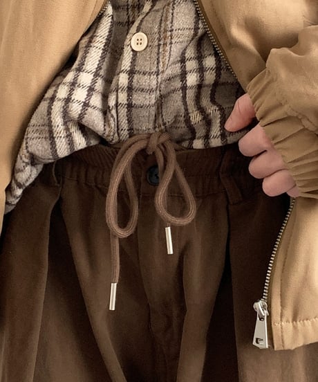 PLEATED WIDE PANTS /3color
