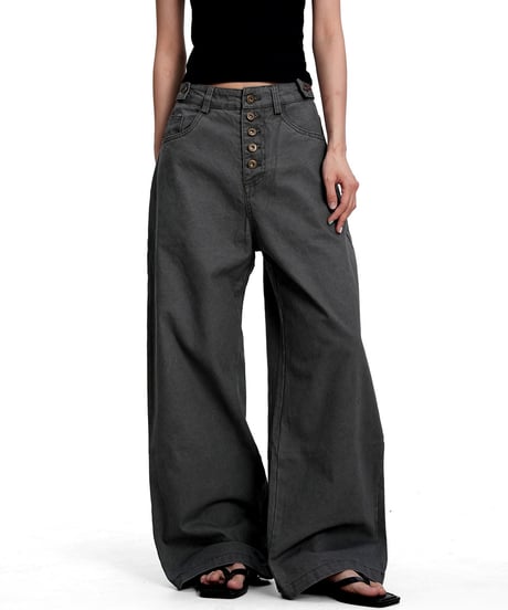 FRONTVAULT LOOSE WORK PANTS /2color