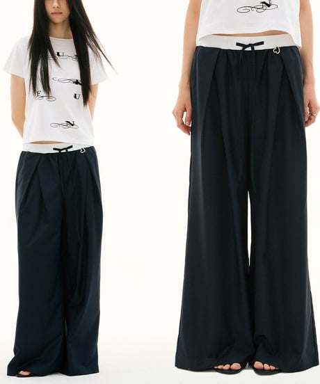 PLEATED FLOW PANTS /2color